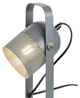 Designové stolní lampy Rabalux stolní lampa Ronnie E14 1x MAX 25W šedá 5254