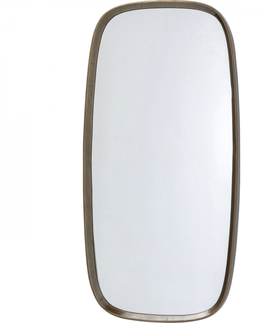 Nástěnná zrcadla KARE Design Nástěnné zrcadlo Noomi - mosazné, 122x58cm