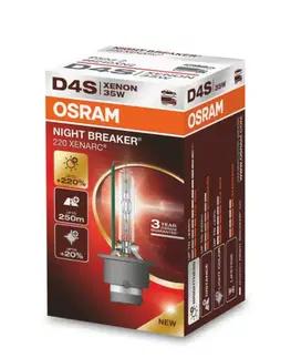 Autožárovky OSRAM D4S 35W XENARC NIGHT BREAKER LASER +220% 1ks 66440XN2
