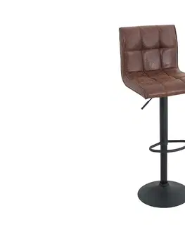 Barové židle LuxD Barová židle Modern vintage hnědá