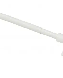 Závěsy Kavárenská tyčka roztažitelná 12 mm bílá, 55 - 85 cm