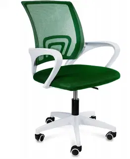 Kancelářské židle ArtJum Kancelářské křeslo JUPI | bílá podnož / zelená