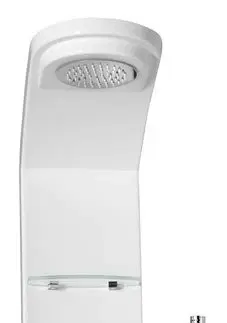Sprchy a sprchové panely POLYSAN LUK termostatický sprchový panel rohový 250x1300, bílá 80325
