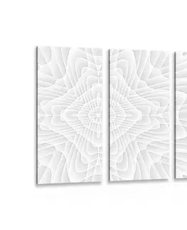 Abstraktní obrazy 5-dílný obraz s kaleidoskopovým vzorem