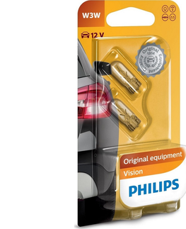 Žárovky Philips SADA 2x Autožárovka Philips VISION 12256B2 W2,1x9,5d/3W/12V 