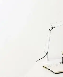 Stolní lampy do kanceláře Artemide Tolomeo Micro stolní lampa - lesklá bílá - tělo lampy + základna 0011820A