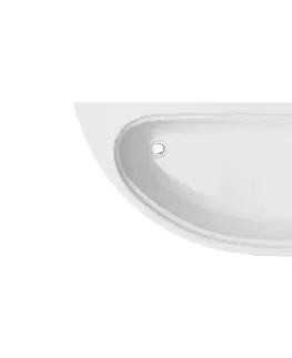 Vany HOPA Asymetrická vana MINI Nožičky k vaně S nožičkami, Rozměr vany 150 × 70 cm, Způsob provedení Levé VANMINI150L+OLVPINOZ