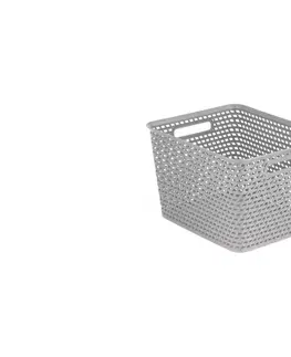Úložné boxy CURVER - Košík STYLE L šedý