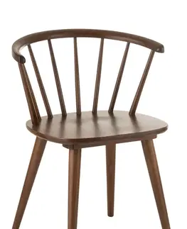 Jídelní stoly Hnědá jJídelní židle Armrest Vintage- 54*53*75 cm J-Line by Jolipa 95942