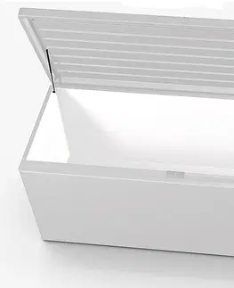 Úložné boxy Biohort Designový účelový box LoungeBox (stříbrná metalíza) 160 cm (1 krabice)