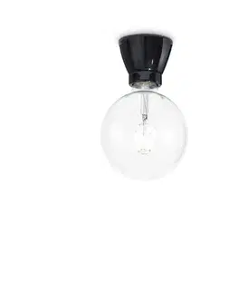 Moderní stropní svítidla Stropní svítidlo Ideal Lux Winery PL1 nero 155142 černé