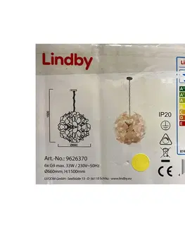 Svítidla Lindby Lindby - Lustr na řetězu NUBALIKA 6xG9/33W/230V 