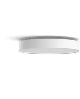 Chytré osvětlení PHILIPS HUE Hue Bluetooth LED White Ambiance Stropní svítidlo Philips Enrave L 41160/31/P6 33,5W 4300lm 2200-6500K IP20 42,5cm bílé, stmívatelné s dálkovým ovladačem