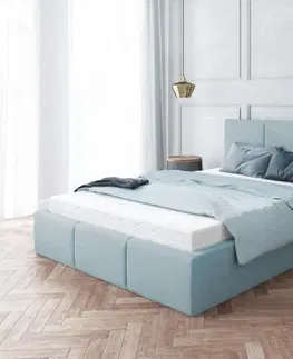 Postele FDM Čalouněná manželská postel FRESIA | 180 x 200 cm Barva: Zelená