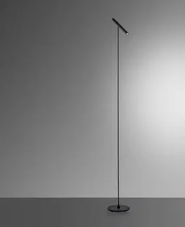 LED stojací lampy PAUL NEUHAUS PURE TITUA LED stojací svítidlo, černá, stmívatelné, krátká hlava 3000K