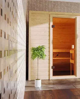 Sauny Interiérová finská sauna s kamny 9,0 kW Dekorhome