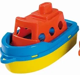Hračky na zahradu ANDRONI - 3 loďky v síťce - délka 15 cm