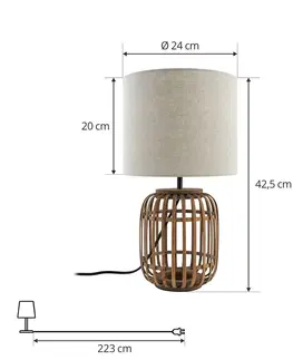 Stolní lampy na noční stolek Lindby Lindby Marzanna stolní lampa