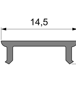 Profily Light Impressions Reprofil kryt P-01-10 matt 75% průhlednost 4000 mm 983061