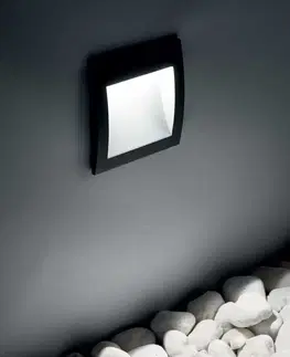 Vestavná svítidla do stěny LED Venkovní zápustné svítidlo do zdi Ideal Lux WIRE AP BIG ANTRACITE 255514 4W 200lm 3000K IP65 14cm antracitové