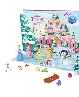 Hračky panenky MATTEL - Princess adventní kalendář s malými panenkami 2023