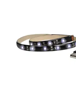 LED osvětlení LED pásek WM501  WM501 náladové osvětlení, napájení z USB 100 cm s vypínačem, studená bílá