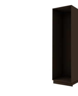 Kuchyňské dolní skříňky SHAULA, skříňka pro vestavnou lednici D14DL 60, korpus: lava, barva: black