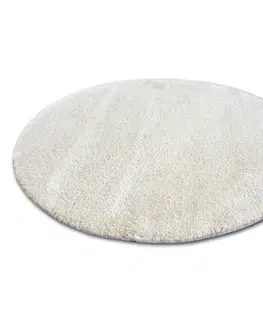 Koberce a koberečky Dywany Lusczow Kulatý koberec SHAGGY MICRO karamelový, velikost kruh 120