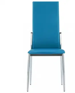 Židle Jídelní židle 2 ks umělá kůže Dekorhome Černá