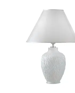 Lampy Kolarz Kolarz A1340.70 - Stolní lampa CHIARA 1xE27/100W/230V bílá pr. 30 cm 