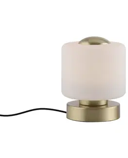 Stolni lampy Mosazná stolní lampa včetně LED 3-stupňově stmívatelná dotykově - Mirko
