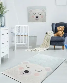 Koberce a koberečky Conceptum Hypnose Dětský koberec Baby Bear 100x160 cm šedý
