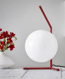 Stolní lampy FLOS FLOS IC T1 Low designová stolní lampa červená