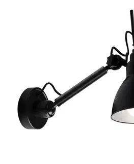 Svítidla -  4481 - Nástěnná lampička DAISEN 1xE27/15W/230V černá 