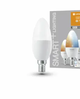 LED žárovky OSRAM LEDVANCE SMART+ WiFi Candle 40 4.9W 2700-6500K E14 3ks 4058075485914
