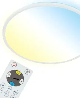 LED stropní svítidla BRILONER Slim CCT svítidlo LED panel, pr. 29,3 cm, 18 W, bílé BRILO 7079-016