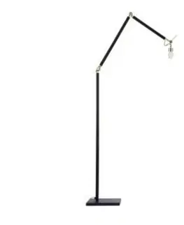 Moderní stojací lampy Azzardo AZ4193 stojací lampa Zyta Floor tělo svítidla černá/zlatá