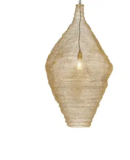 Zavesna svitidla Orientální závěsná lampa zlatá 60 cm - Nidum L.