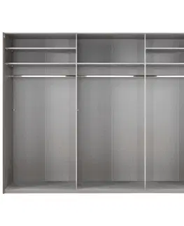 Šatní skříně s posuvnými dvěřmi Skříň S Posuvnými Dveřmi Bramfeld,bílá/sklo Bílé