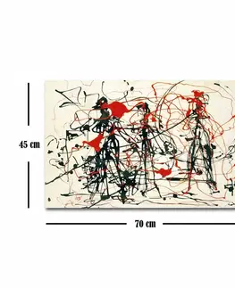 Obrazy Wallity Reprodukce obrazu Jackson Pollock 070 45 x 70 cm
