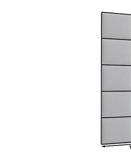 Postele Dekorační nástěnný panel MATEO 100x200 cm, šedá
