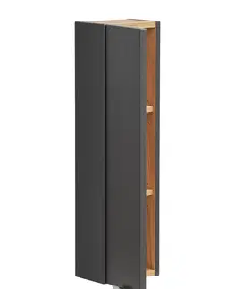 Koupelnový nábytek Comad Závěsná koupelnová skříňka Capri 830 1D černý mat/dub kraft zlatý
