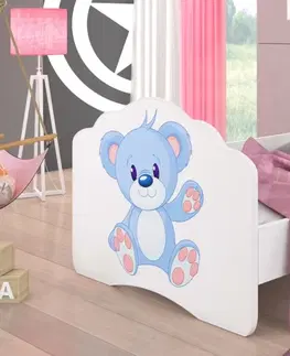 Postele ArtAdrk Dětská postel CASIMO | 80 x 160 cm Provedení: Modrý medvídek