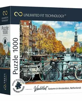 Hračky puzzle TREFL - Prime puzzle 1000 UFT - Toulky: Podzim v Amsterdamu, Nizozemsko