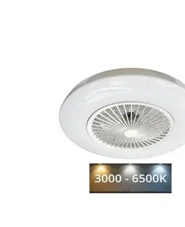 Domácí ventilátory  LED Stropní svítidlo s látorem OPAL LED/72W/230V + dálkové ovládání 