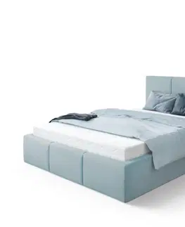 Postele FDM Čalouněná manželská postel FRESIA | 140 x 200 cm Barva: Šedá