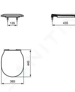 WC sedátka IDEAL STANDARD Connect Air WC sedátko Softclose, bílá E036801