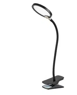 Lampičky Rabalux 74199 stolní LED lampa s klipem Marcin, černá