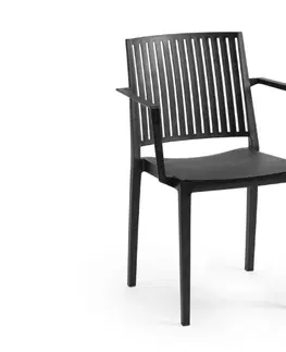 Zahradní křesla a židle ArtRoja Zahradní křeslo BARS ARMCHAIR Barva: Černá