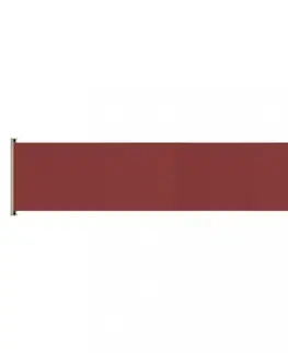 Markýzy Zatahovací boční markýza 200x600 cm Dekorhome Červená